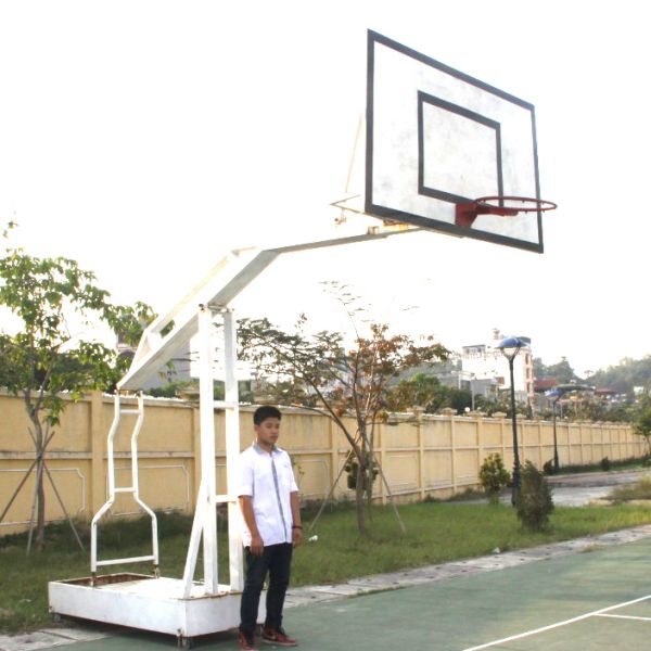 Trụ bóng rổ trường học có bánh xe DK6