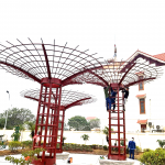 Mái vòm bộ ba có trụ dưới DK2;