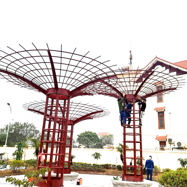 Mái vòm bộ ba có trụ dưới DK2